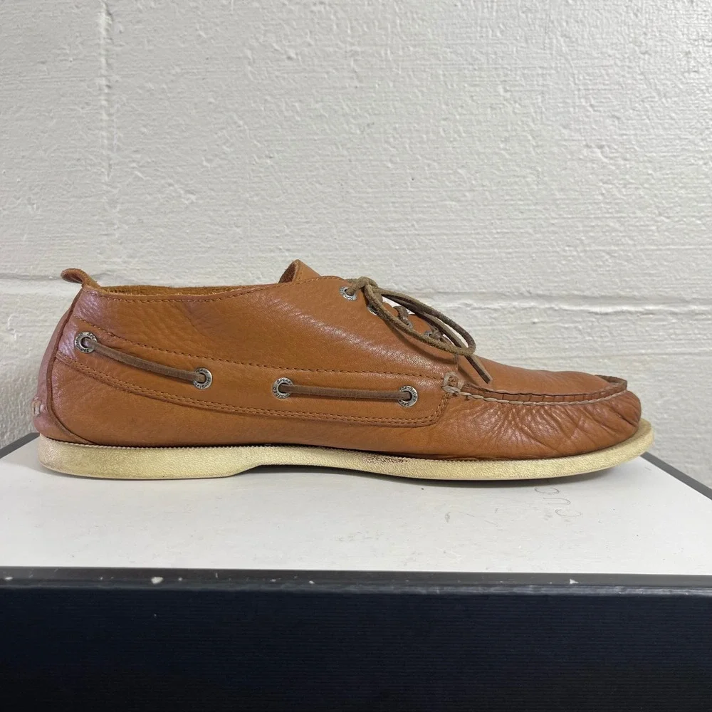Sperry Top-Sider Brown Leather‎ Boat Shoes Moc Toe Loafers Men's Size 12 M